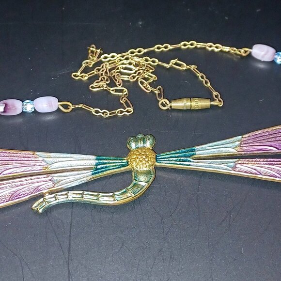 Pididdly Links dragonfly collar necklace - Picture 3 of 5